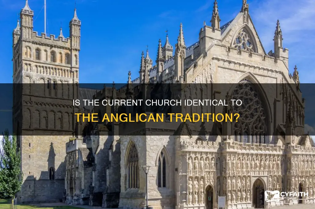 is current church same as anglican church