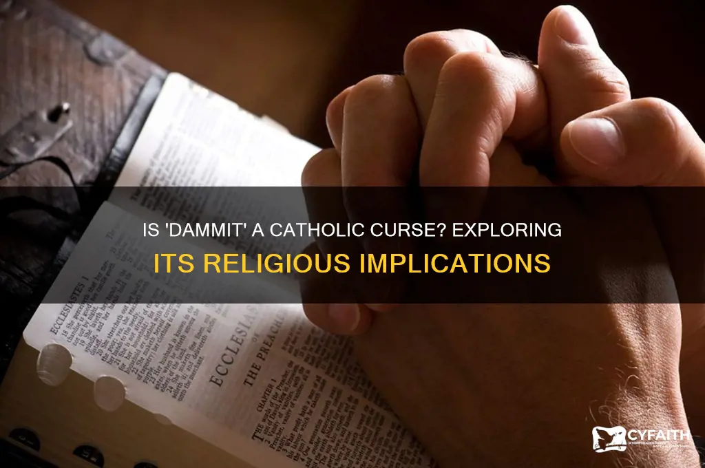is dammit a cuss catholic