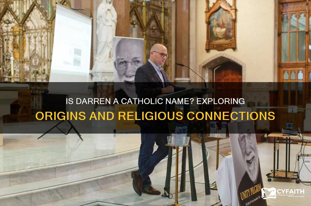 is darren a catholic name