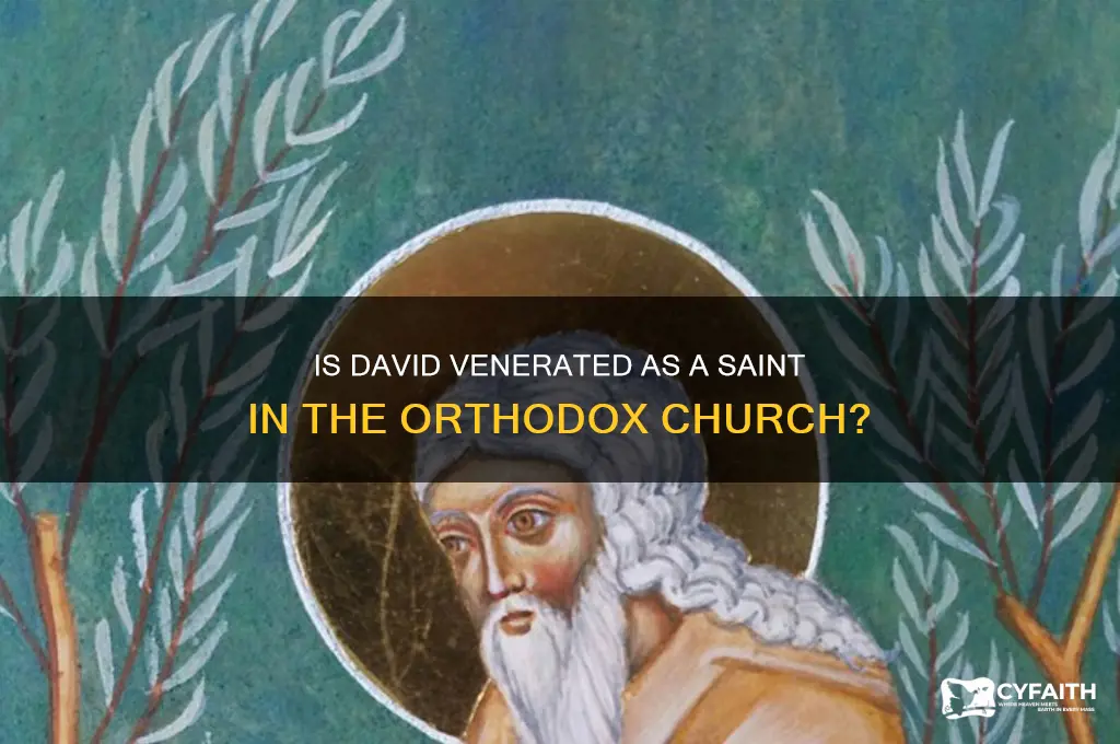 is david an a saint in the orthodox church