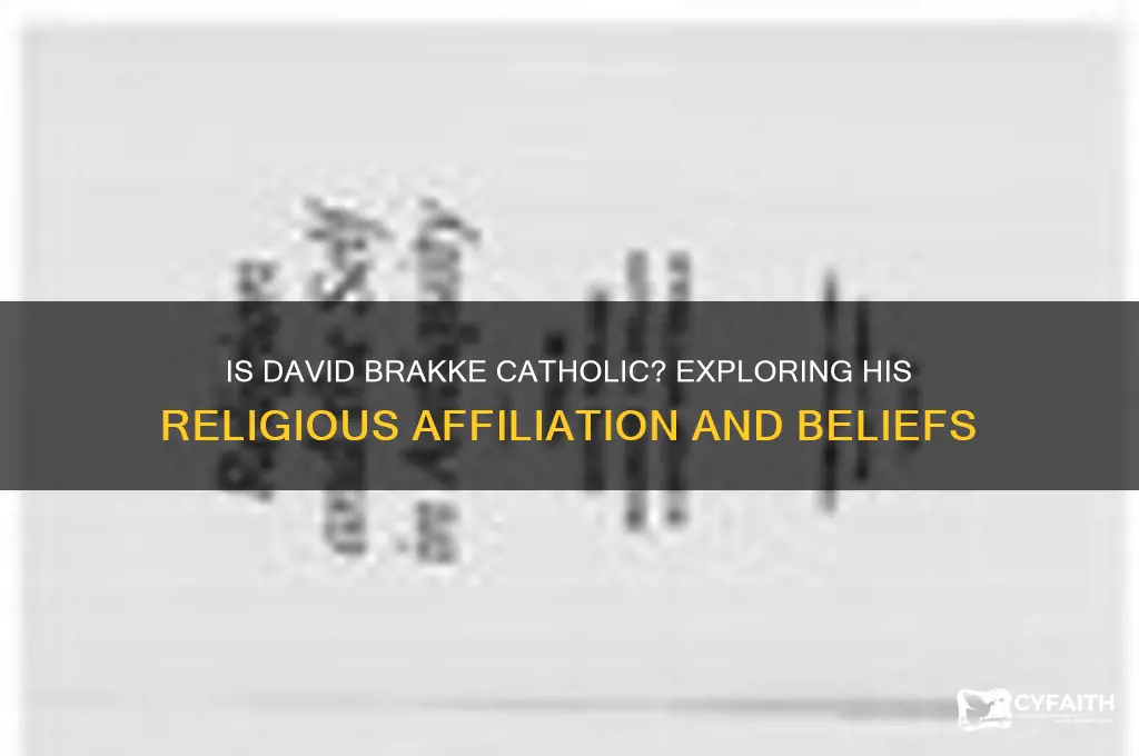 is david brakke catholic