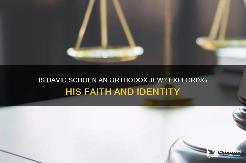 is david schoen an orthodox jew