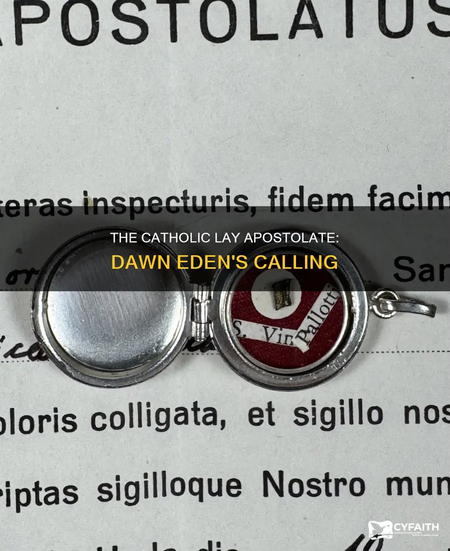 is dawn eden in a catholic lay apostolate