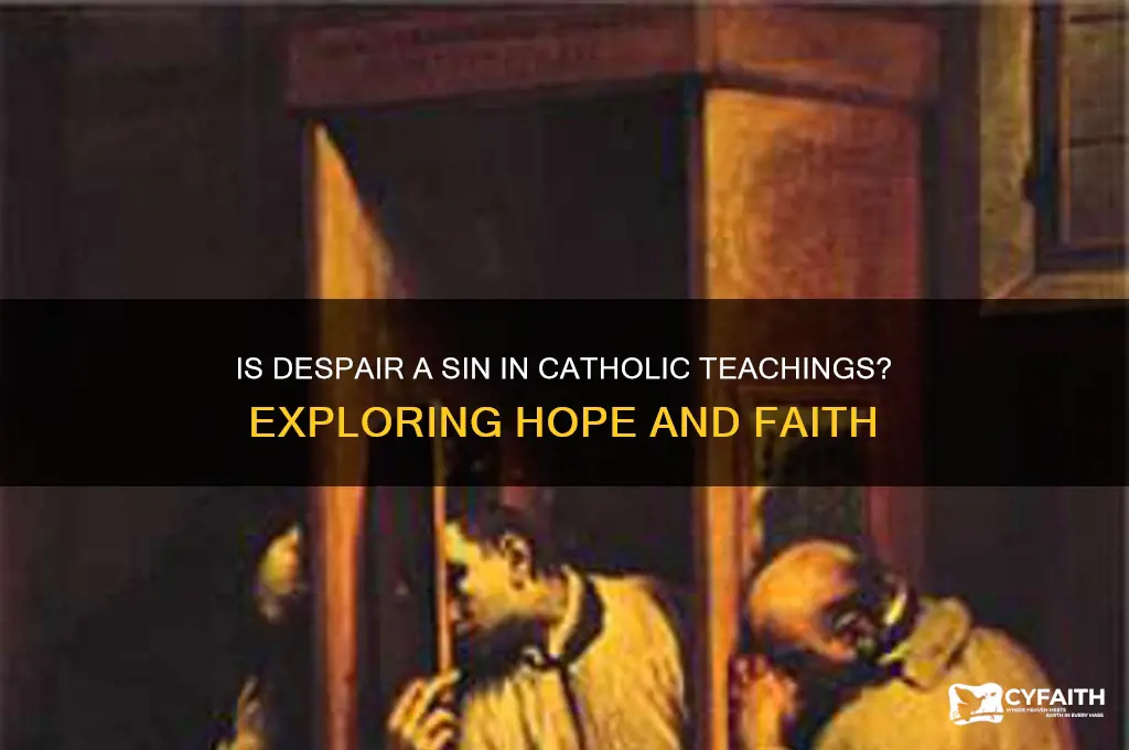 is despair a sin catholic
