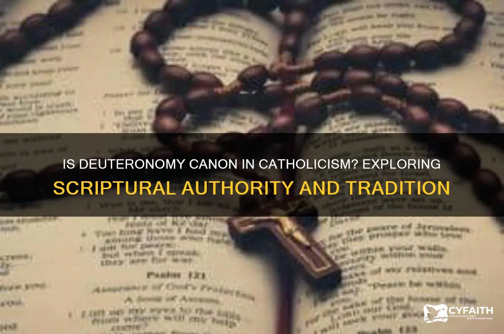 is deuteronomy canon in catholism