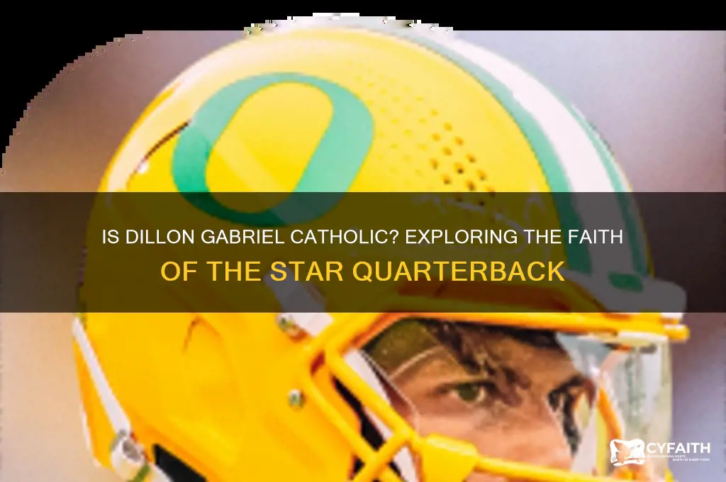 is dillon gabriel catholic