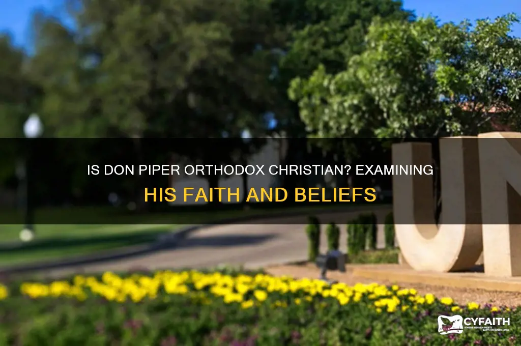 is don piper orthodox christian