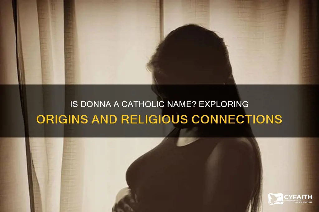is donna a catholic name