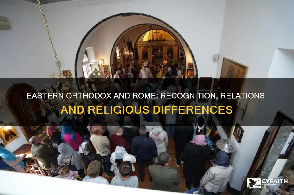 is eastern orthodox recognized by rome
