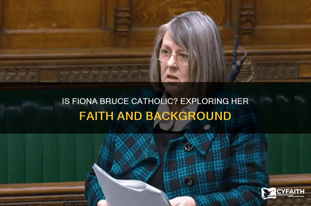 is fiona bruce a catholic