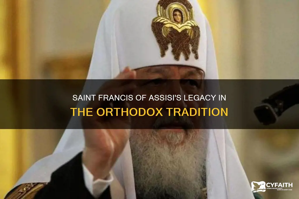 is francis of assisi recognized in the orthodox church