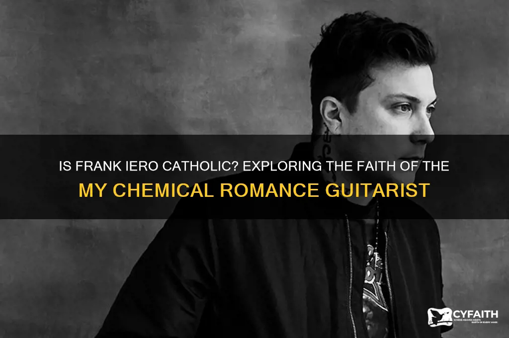 is frank iero catholic