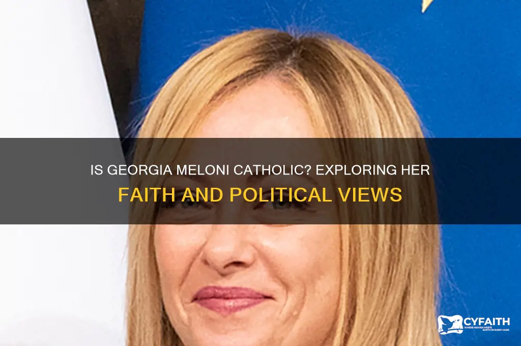 is georgia meloni catholic