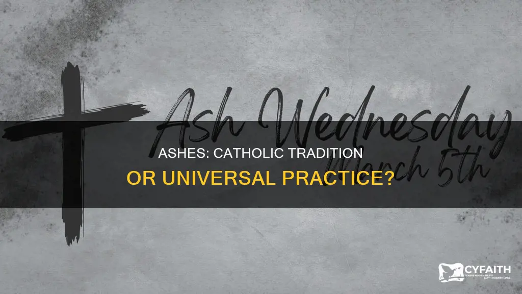 is getting ashes a catholic thing