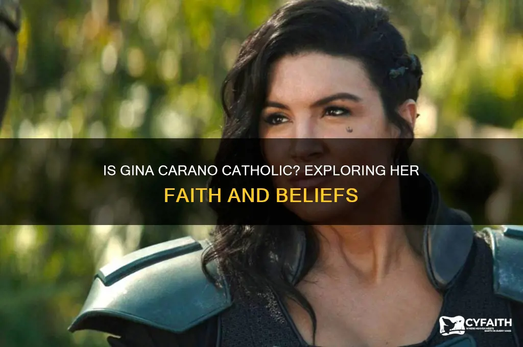 is gina carano catholic