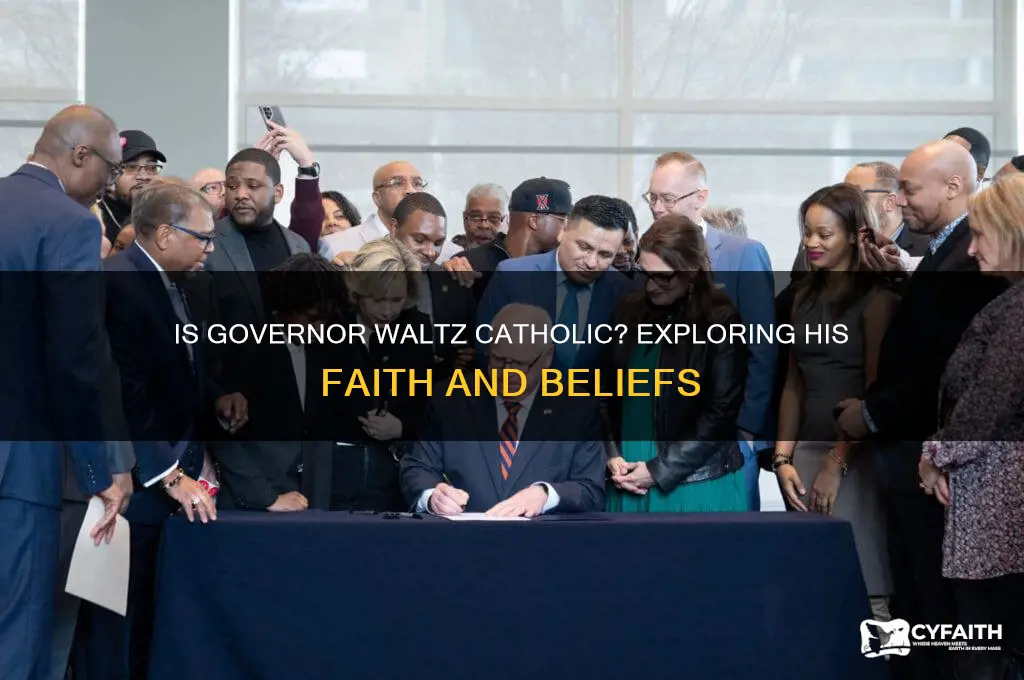 is governor waltz catholic
