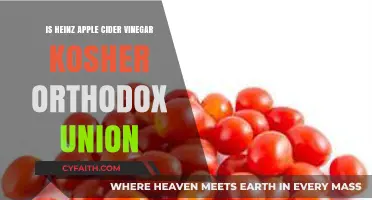 Is Heinz Apple Cider Vinegar Certified Kosher by the Orthodox Union?