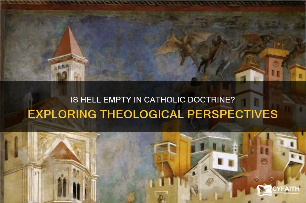 is hell empty catholic