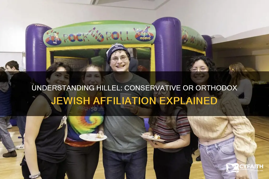 is hillel conservative or orthodox