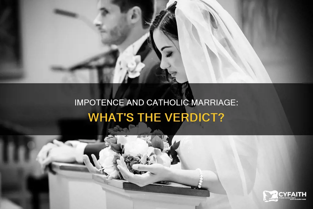 is impotence a barrier to catholic marriage