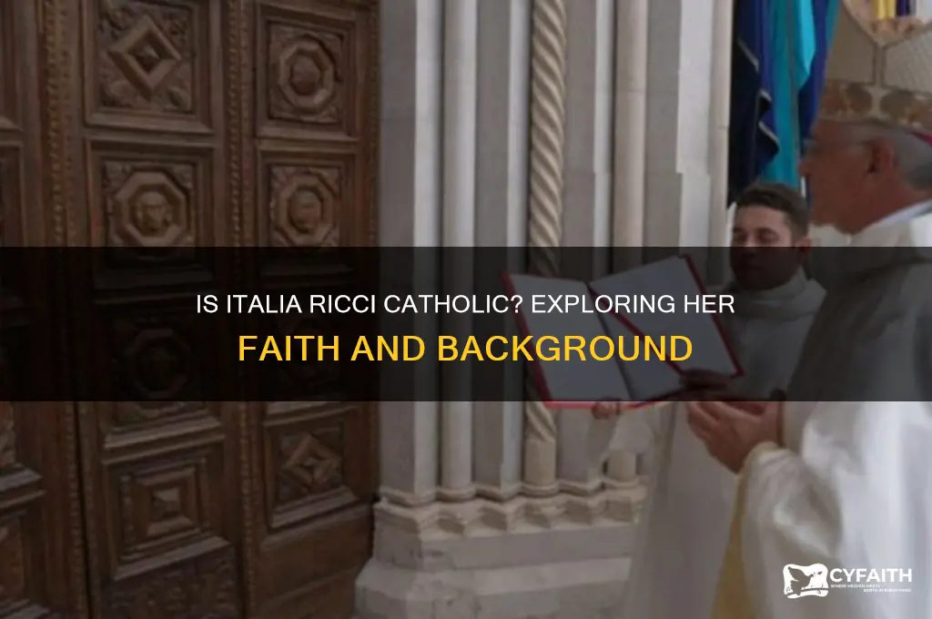is italia ricci catholic