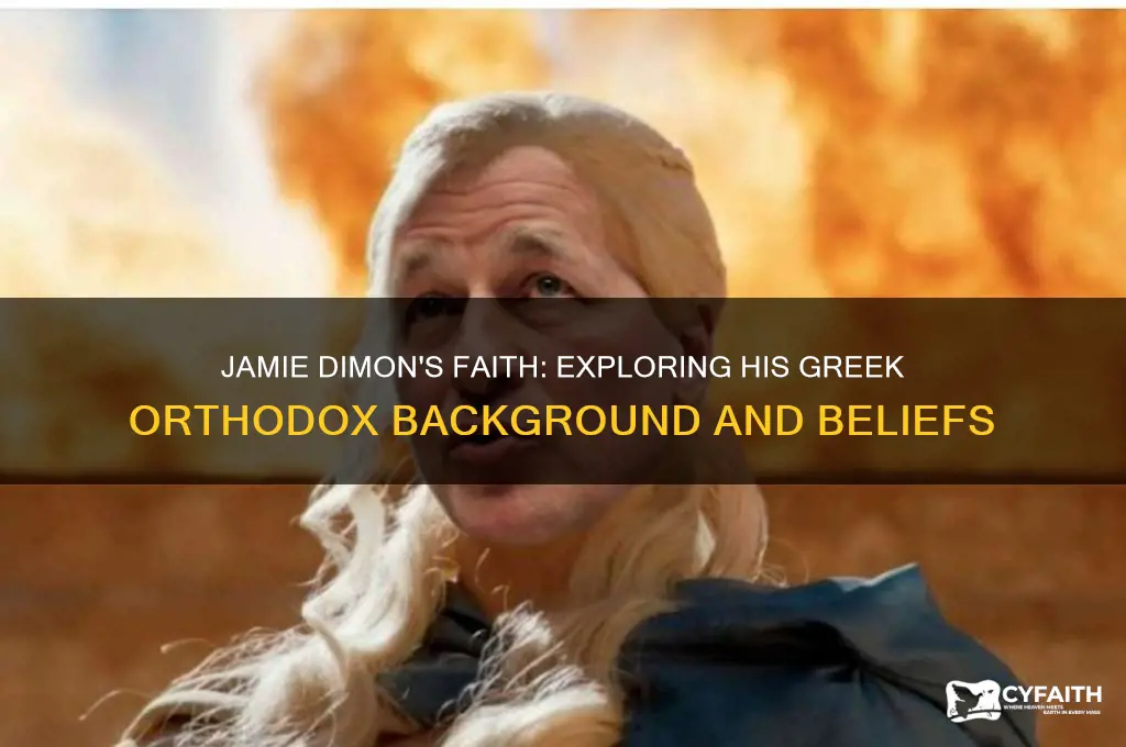 is jamie dimon greek orthodox