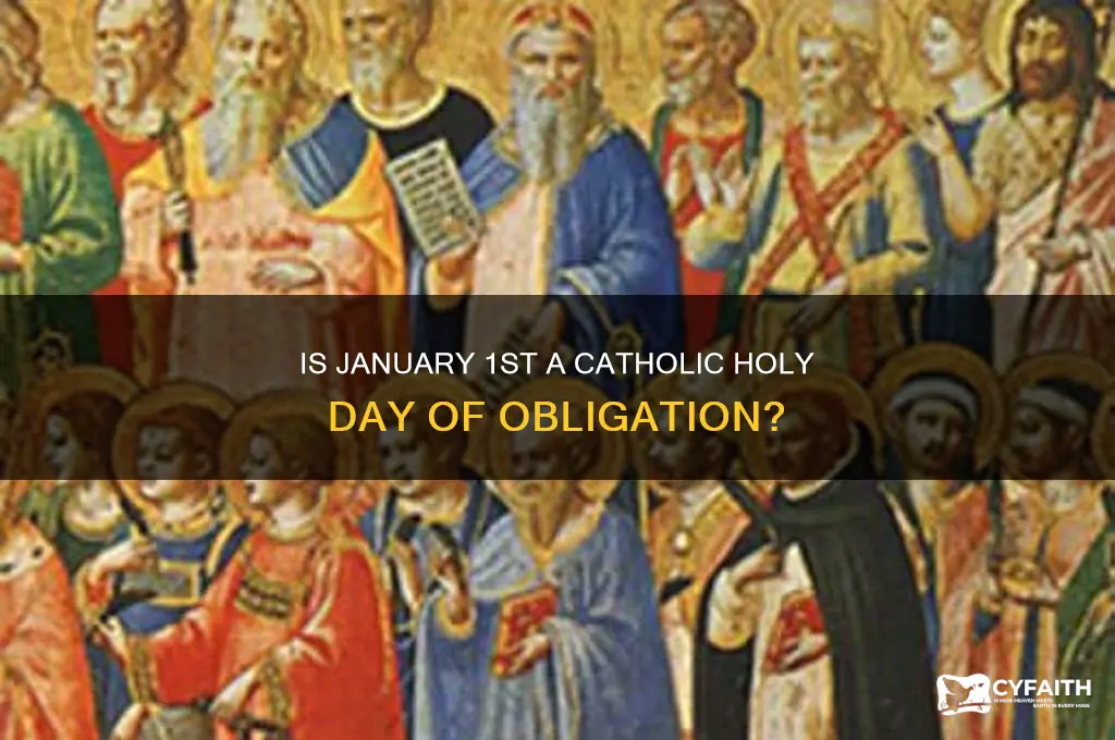 is january 1st a holy day in the catholic religion