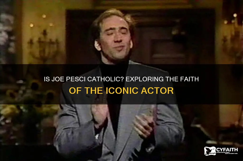 is joe pesci catholic