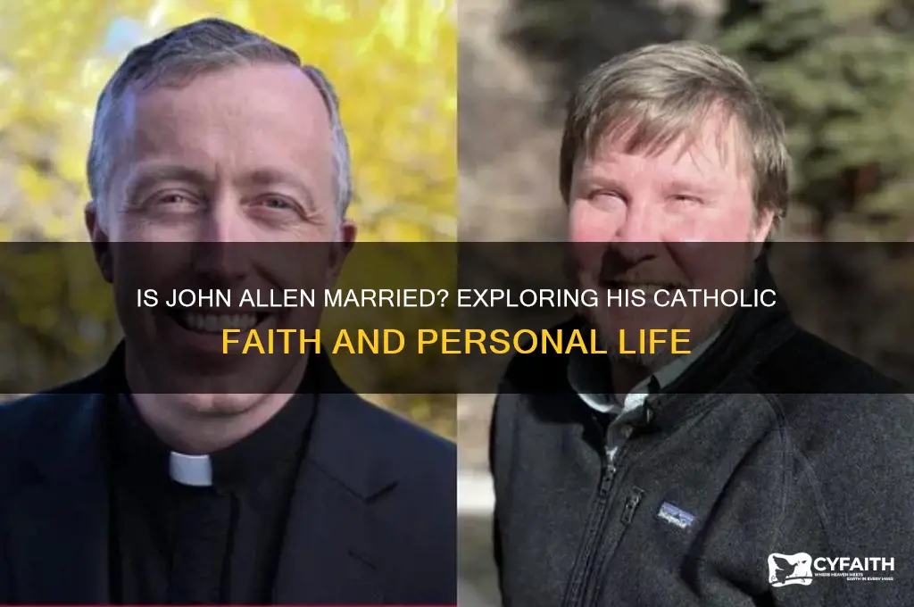 is john allen married catholic
