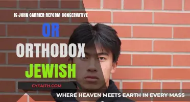 John Carrier's Jewish Identity: Reform Conservative or Orthodox?