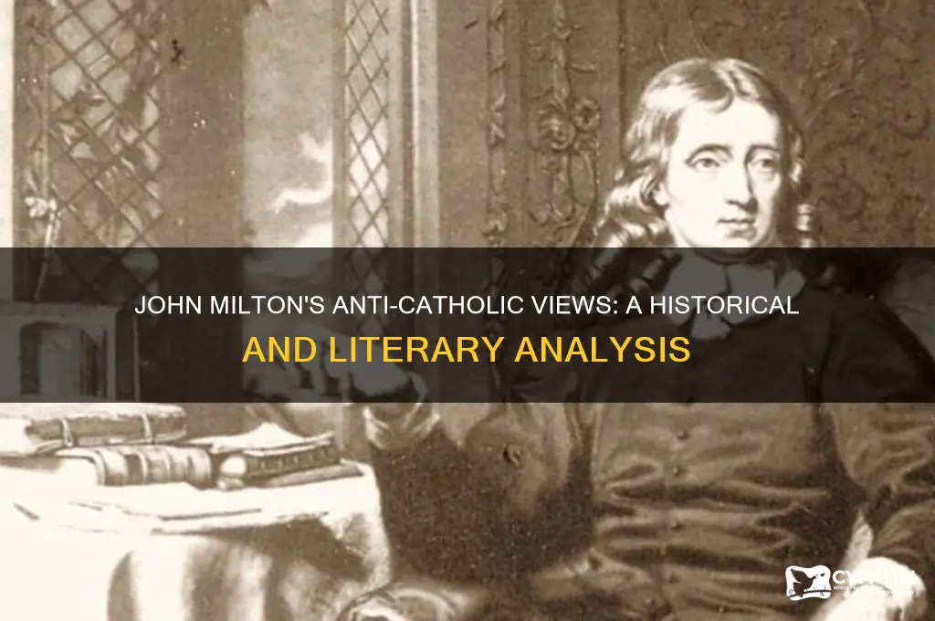 is john milton anti catholic