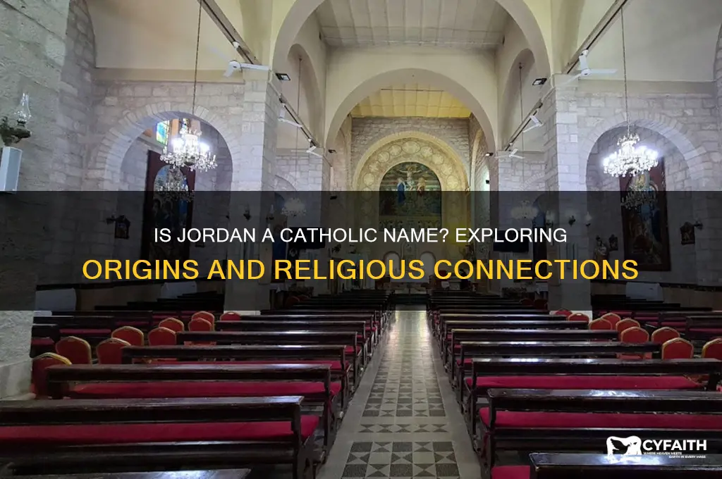 is jordan a catholic name