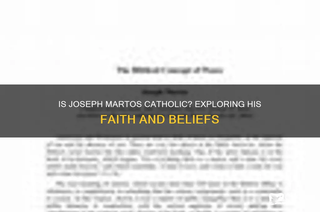 is joseph martos catholic