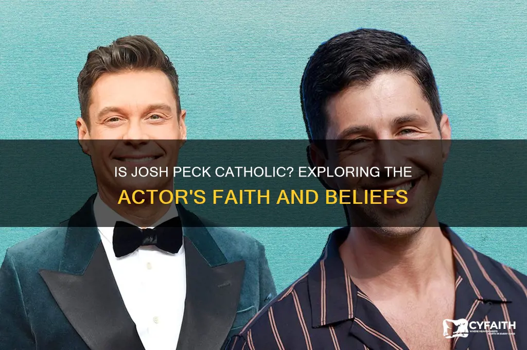 is josh peck catholic
