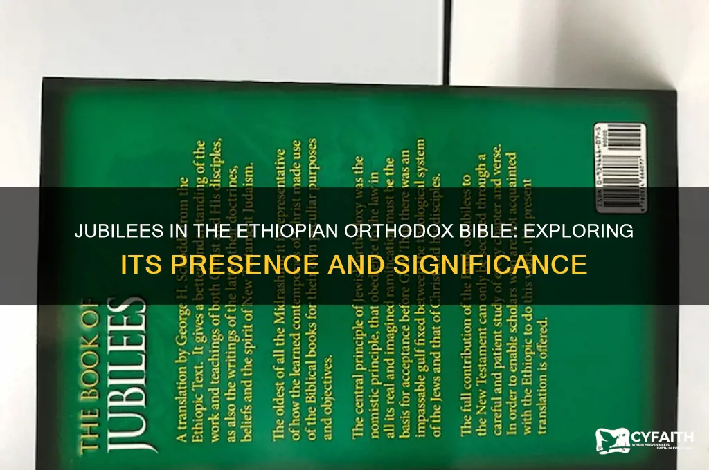 is jubilees n the ethiopian orthodox bible