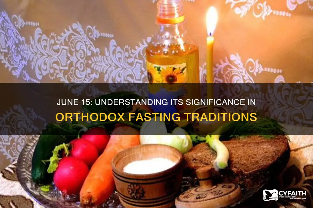 is june 15 an orthodox fast day