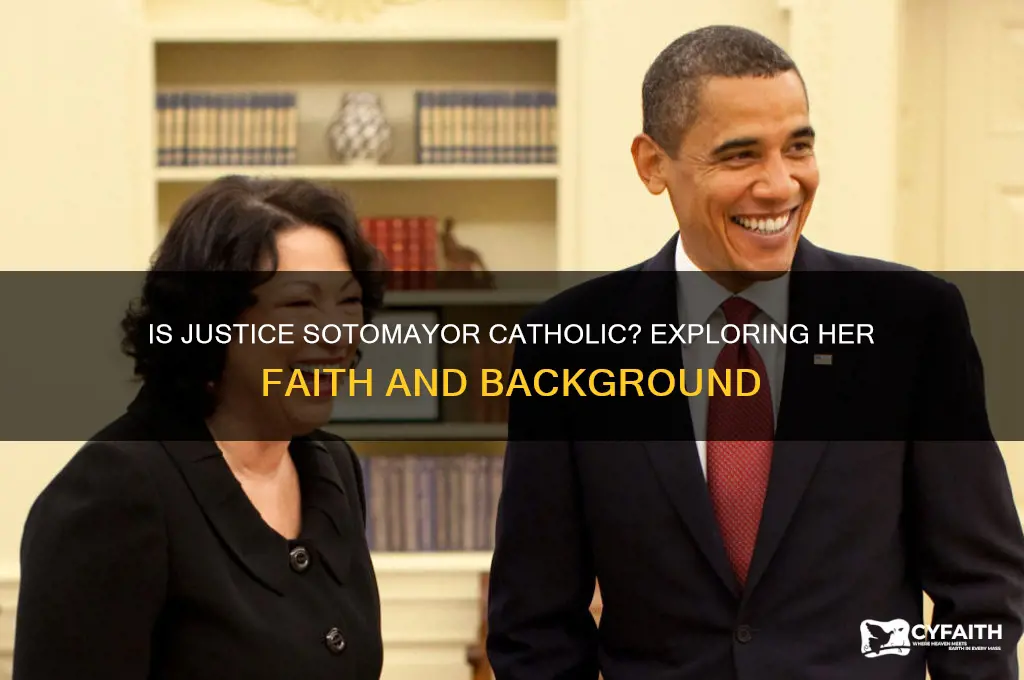 is justice sotomayor catholic