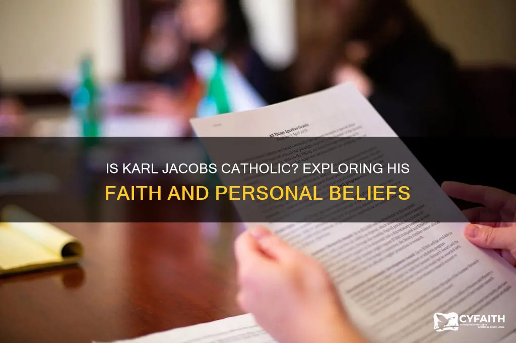 is karl jacobs catholic