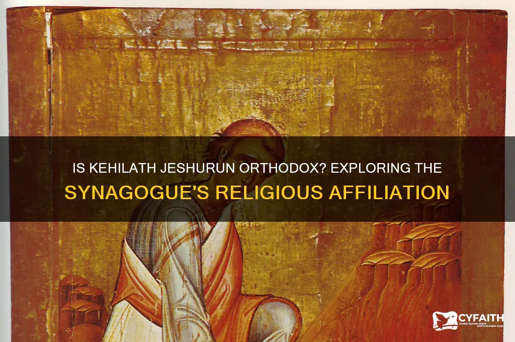 is kehilath jeshurun orthodox