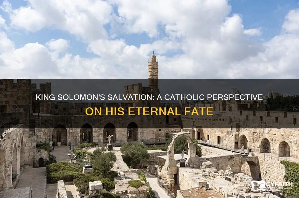 is king solomon saved catholic