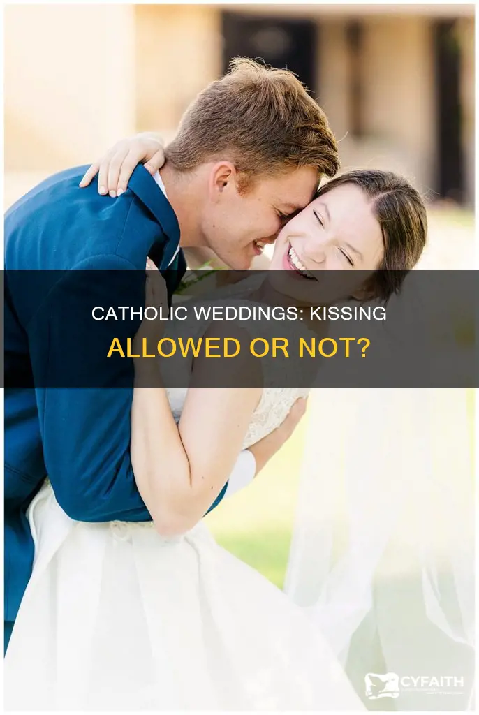is kissing allowed at a catholic wedding