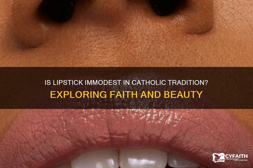 is lipstick immodest catholic