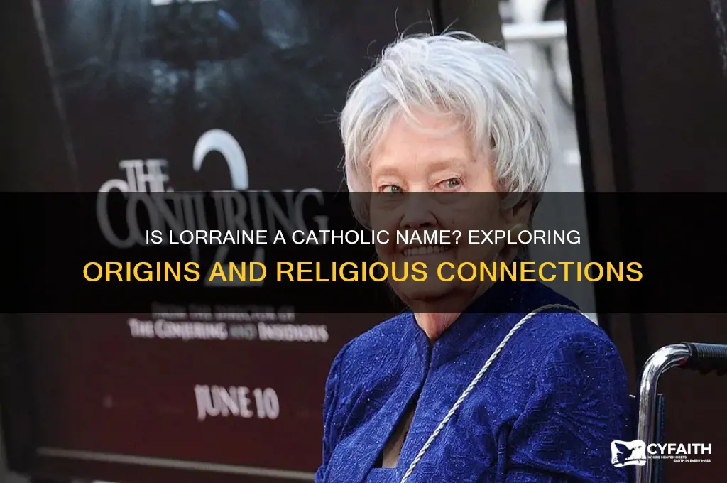 is lorraine a catholic name