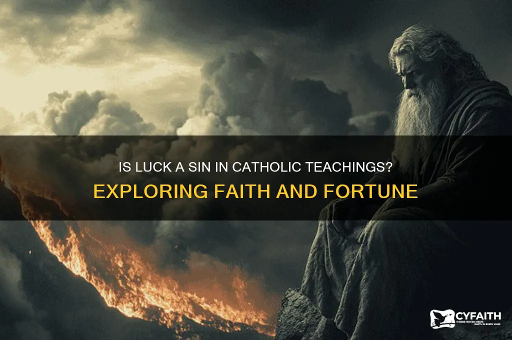 is luck a sin catholic