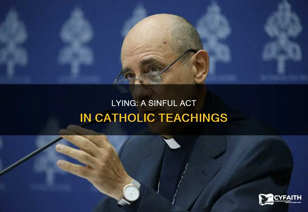 is lying a sin catholic answers