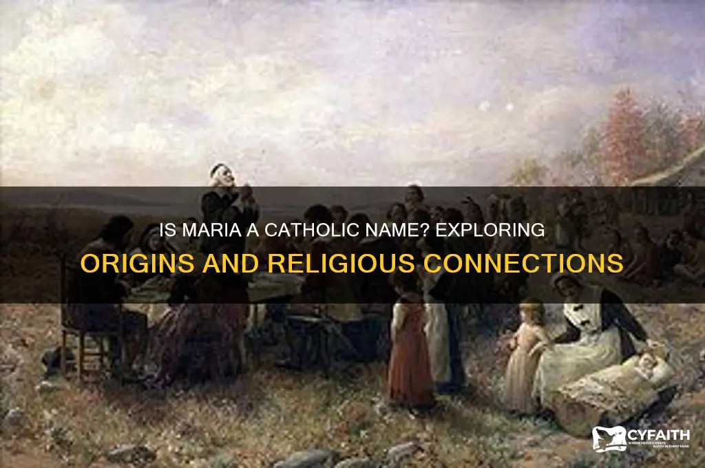 is maria a catholic name