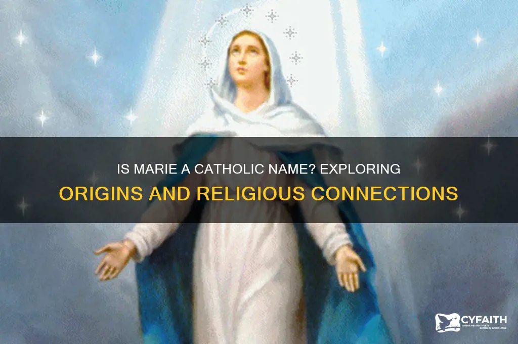 is marie a catholic name