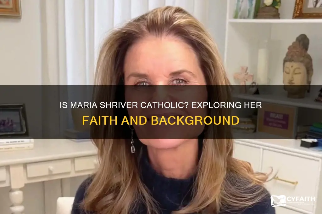 is marie schriver a catholic