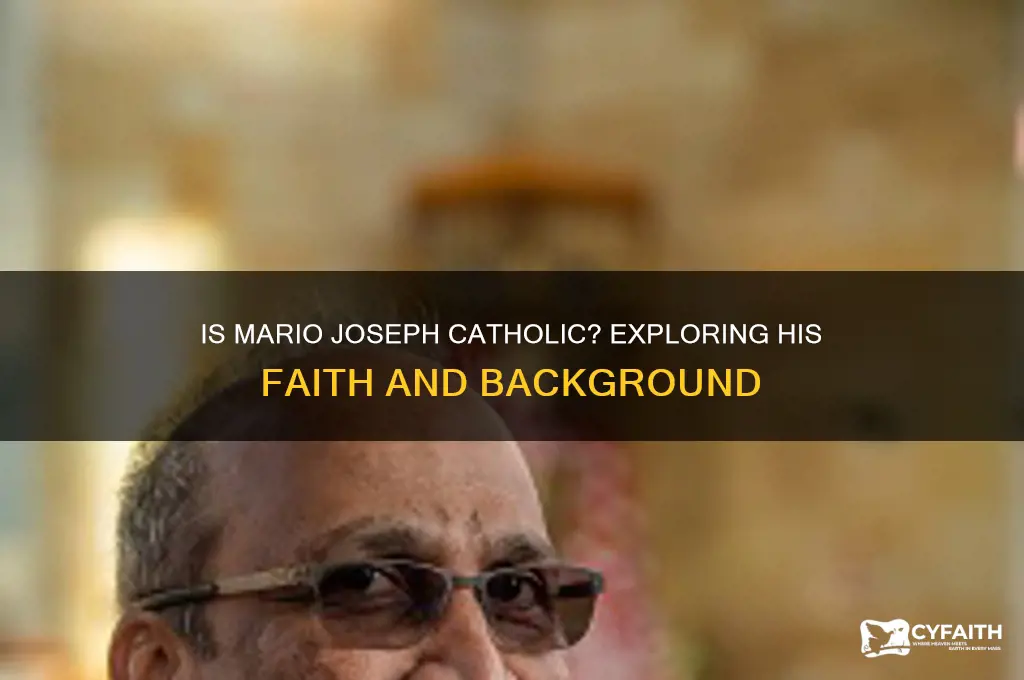 is mario joseph catholic