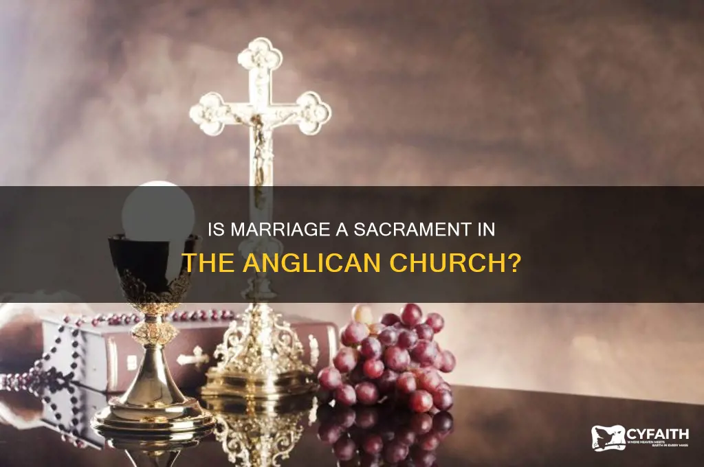 is marriage a sacrament in the anglican church